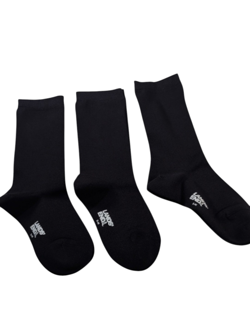 Lands End Kids True Navy Socks 3 Pack Kids Size S-M
